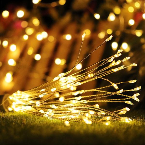 Remote Control Waterproof Christmas Fireworks LED String Lights __stock:100 refund_fee:800 String & Fairy Lights Warranty