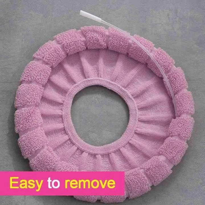 Toilet Seat Soft Thick Washable Cover Pad Protector __stock:50 Bath PriceCheck refund_fee:800