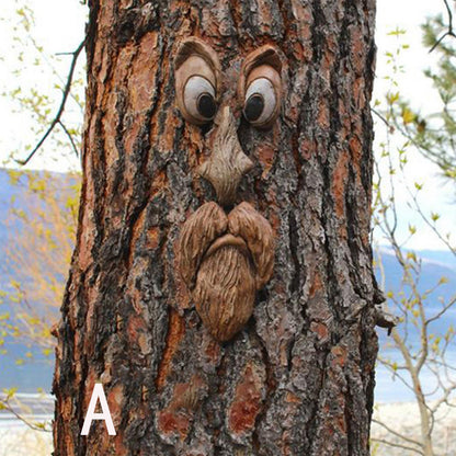 Resin Old Man Tree Hugger Bark __stock:100 Garden & Patio refund_fee:1200