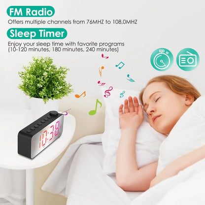 RGB Color LED Digital Alarm Clock __stock:50 Household Appliances Low stock refund_fee:1200 Warranty