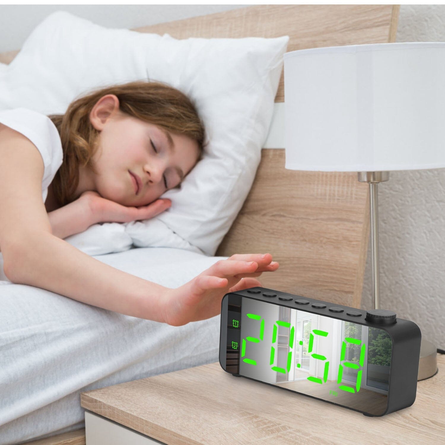 RGB Color LED Digital Alarm Clock __stock:50 Household Appliances Low stock refund_fee:1200 Warranty