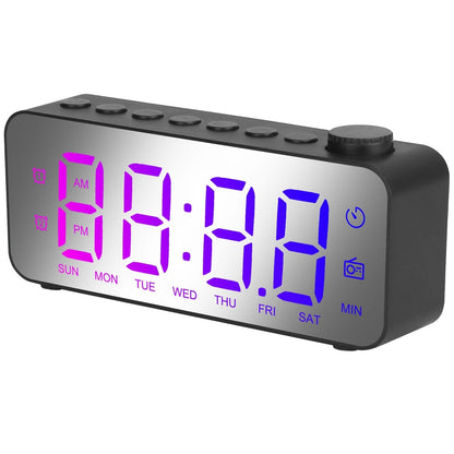 RGB Color LED Digital Alarm Clock __stock:50 Household Appliances Low stock refund_fee:1200 Warranty