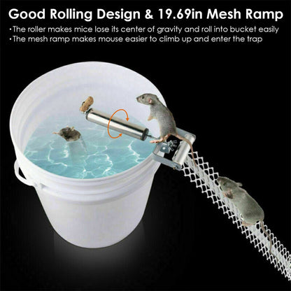 Roll Trap Log Rolling Mouse Catcher with 19.69" Mesh Ramp Pest Control refund_fee:1200 Warranty