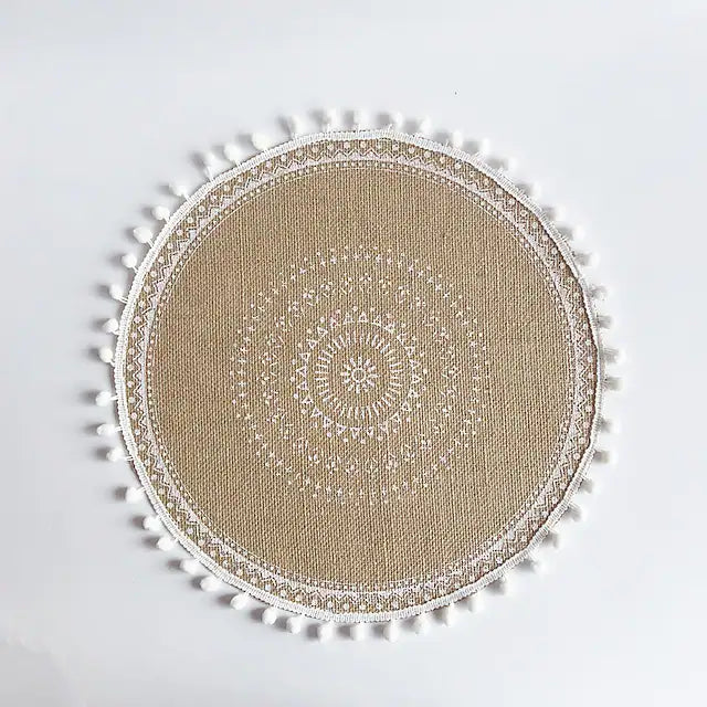 Round Mandala Placemats D Kitchen & Dining