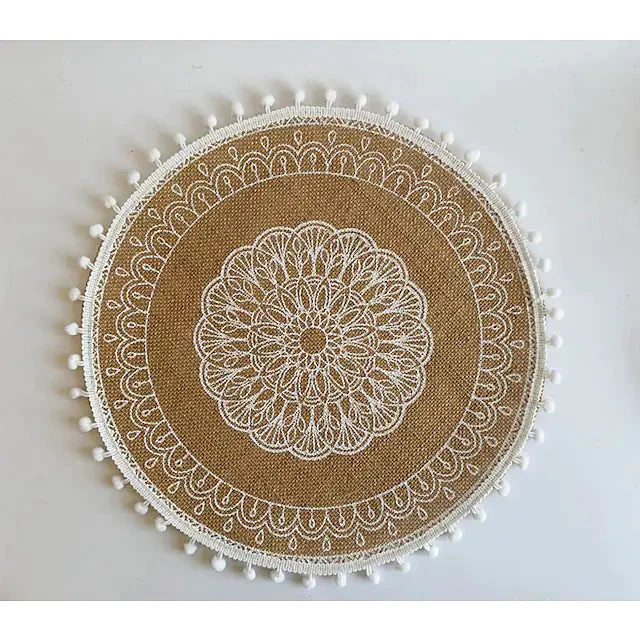 Round Mandala Placemats E Kitchen & Dining