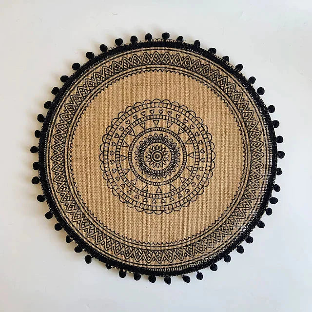 Round Mandala Placemats G Kitchen & Dining