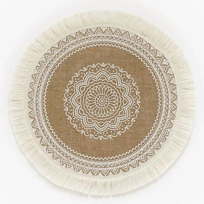 Round Mandala Placemats H Kitchen & Dining