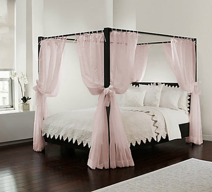 Royale Home Bed Canopy Set Panel Blush __stock:50 Bedding refund_fee:1800 show-color-swatches