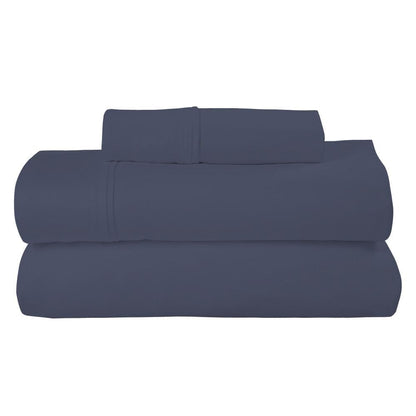 Royale Linens 400 Thread Count Performance Sheet Set Indigo __label2:BOGO 30% OFF __stock:50 Bedding refund_fee:2200