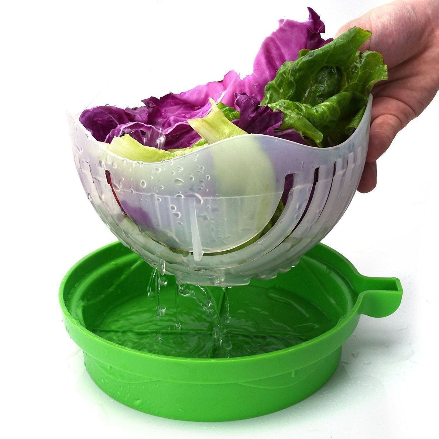 Upgraded Salad Cutter Bowl, Green kitchen Kitchen & Dining