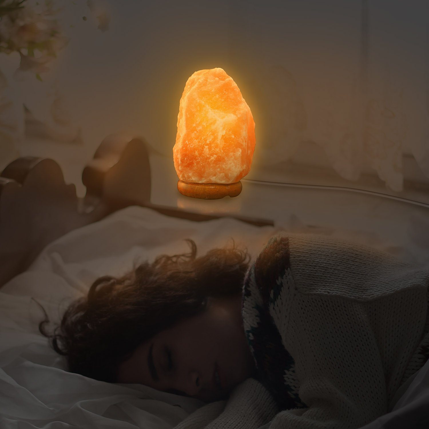 Salt Crystal Rock Lamp Indoor Lighting Low stock refund_fee:1200 Warranty