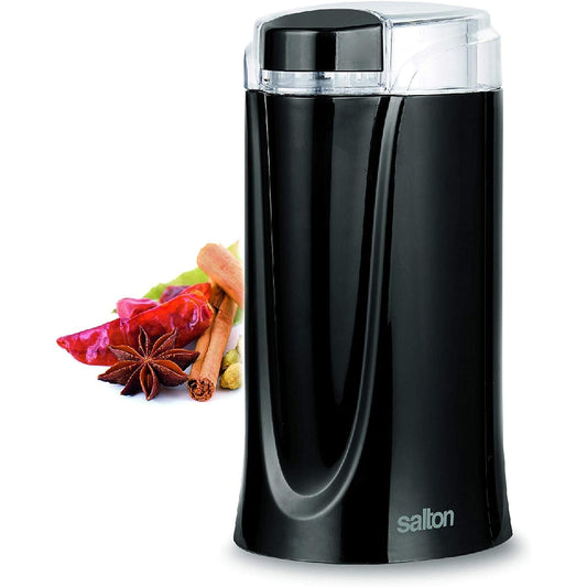 Salton Coffee, Spice & Herb Electric Grinder - Black __stock:50 Kitchen & Dining refund_fee:1200 Warranty