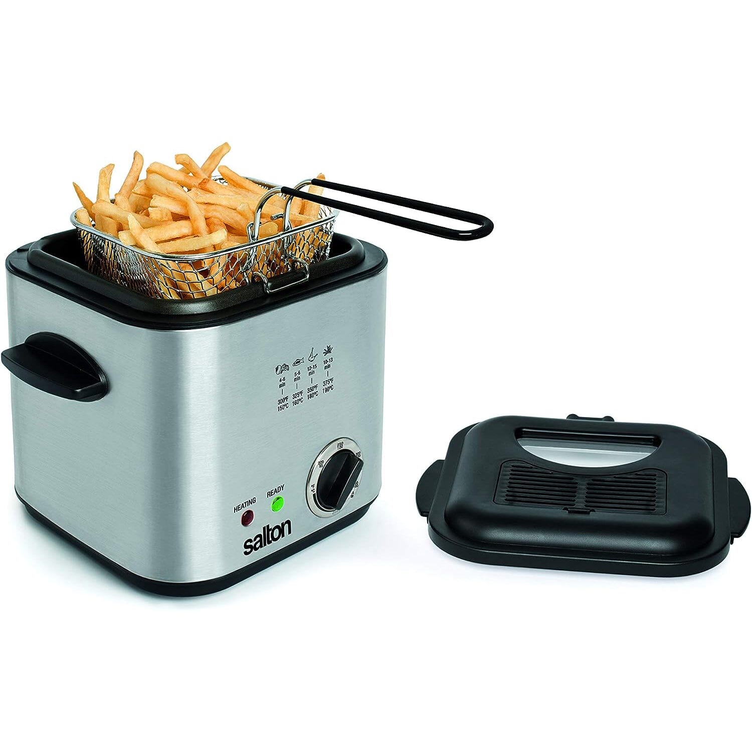 Salton Compact Deep Fryer 1.0 Liter/Quart __stock:50 Kitchen & Dining refund_fee:2200 Warranty