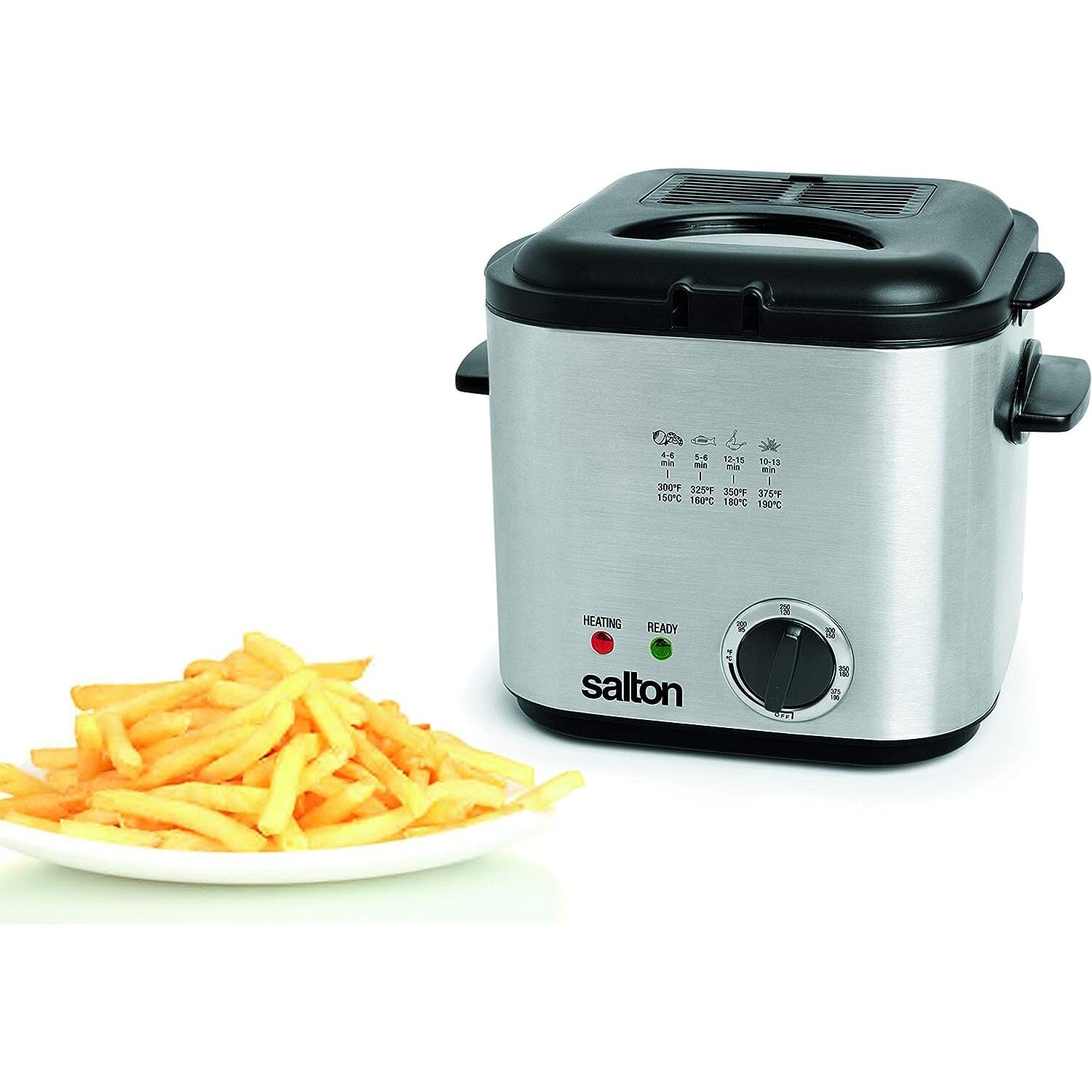 Salton Compact Deep Fryer 1.0 Liter/Quart __stock:50 Kitchen & Dining refund_fee:2200 Warranty