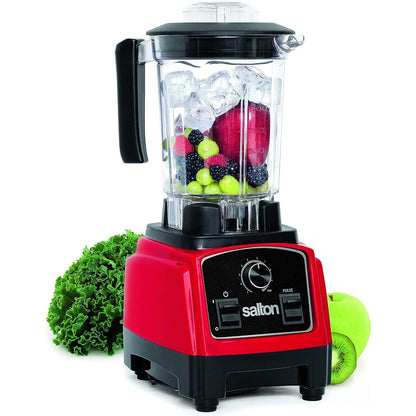 Salton Compact Power Blender 1.2 L/Qt Red __stock:50 Kitchen & Dining refund_fee:2800 Warranty