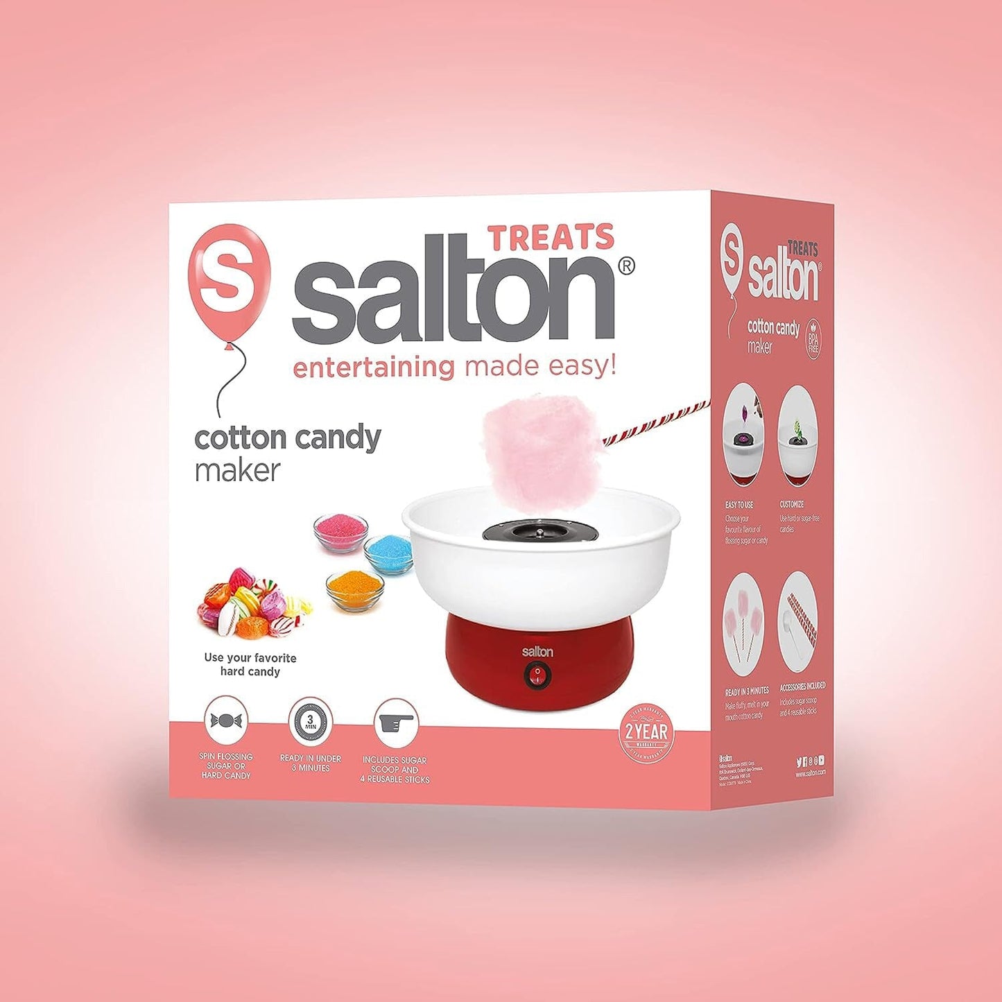 Salton Cotton Candy Maker __stock:50 Kitchen & Dining refund_fee:1800 Warranty