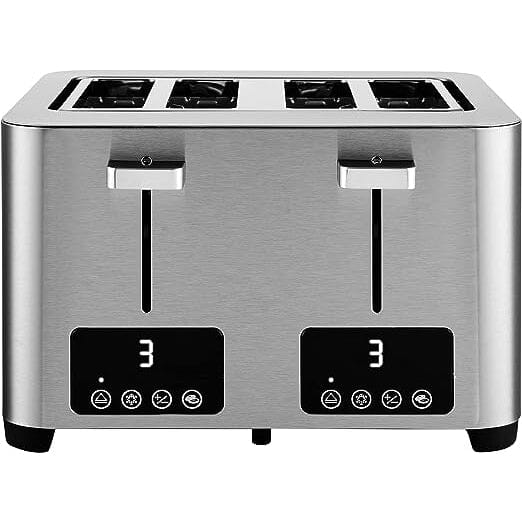 Salton Digital 4 Slice Toaster - Stainless Steel __stock:50 Kitchen & Dining refund_fee:2200 Warranty