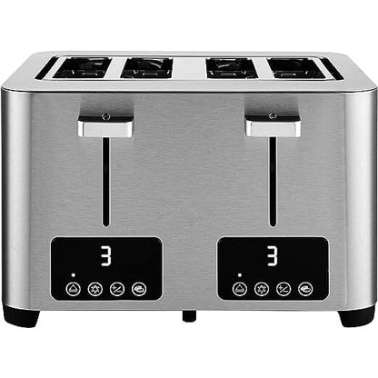 Salton Digital 4 Slice Toaster - Stainless Steel __stock:50 Kitchen & Dining refund_fee:2200 Warranty