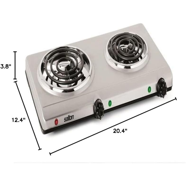 Salton Portable Double Cooktop __stock:50 Kitchen & Dining refund_fee:2200 Warranty