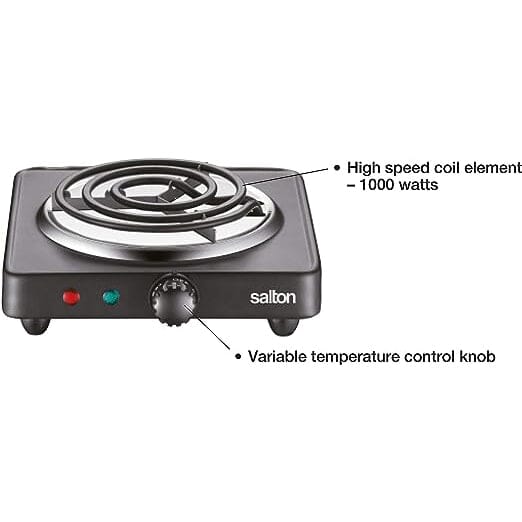 Salton Portable Electric Cooktop __stock:50 Kitchen & Dining refund_fee:1200 Warranty