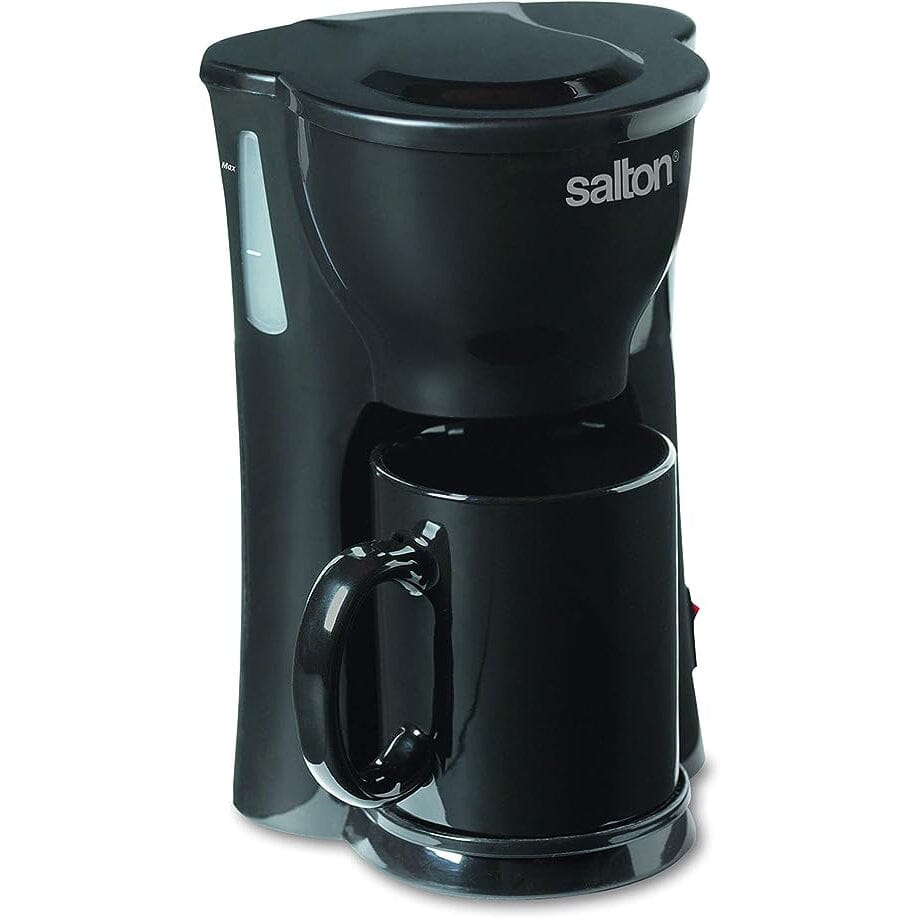 Salton Space Saving 1 Cup Coffeemaker - Black __stock:50 Kitchen & Dining refund_fee:1200 Warranty