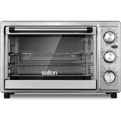 Salton Stainless Steel Air Fryer Toaster Oven __stock:50 Kitchen & Dining refund_fee:2800 Warranty