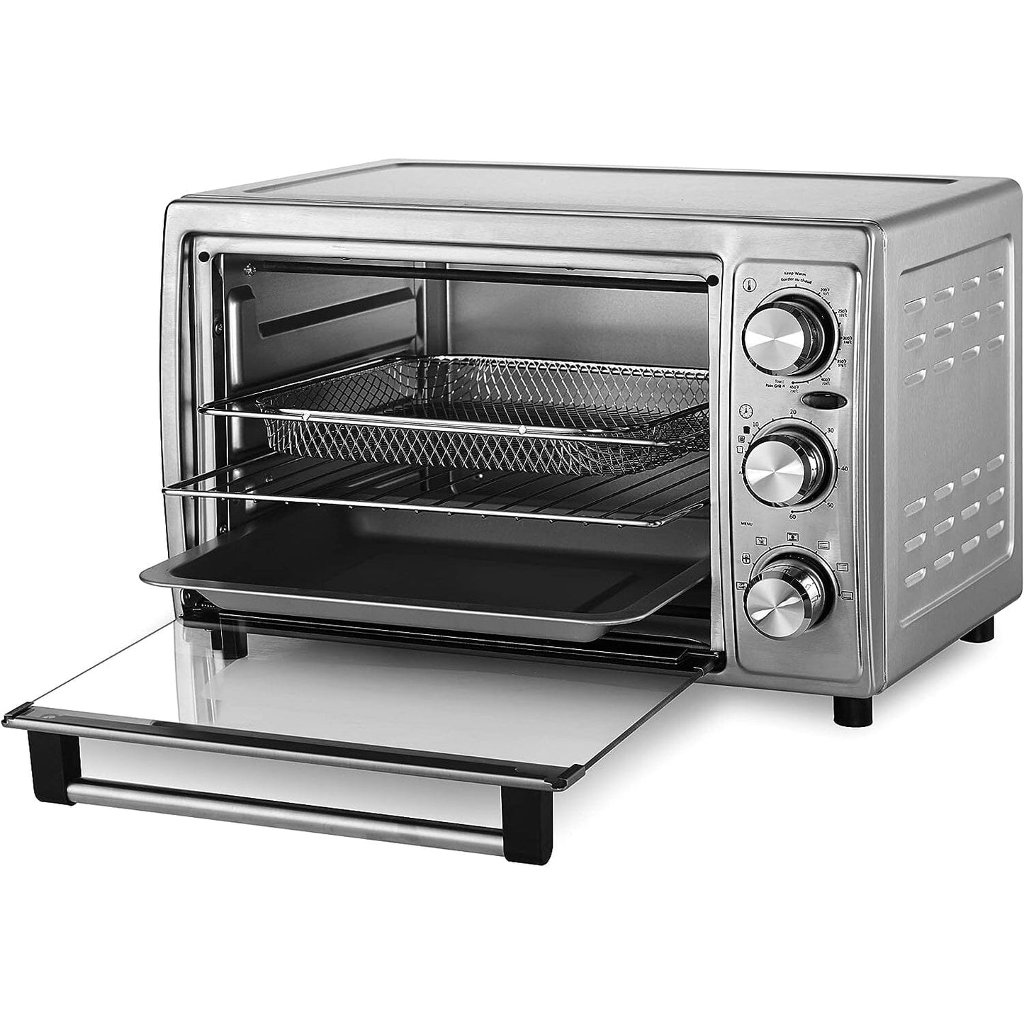 Salton Stainless Steel Air Fryer Toaster Oven __stock:50 Kitchen & Dining refund_fee:2800 Warranty