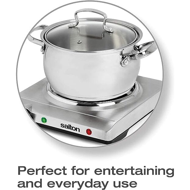 Salton Stainless Steel Portable Cooktop __stock:50 Kitchen & Dining refund_fee:1800 Warranty