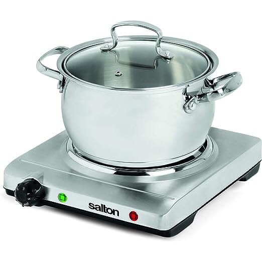 Salton Stainless Steel Portable Cooktop __stock:50 Kitchen & Dining refund_fee:1800 Warranty