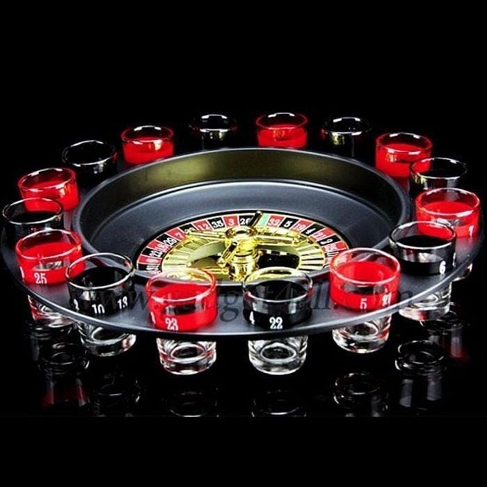 Shot Glass Roulette Set Novelty Drinking Game with 16 Shot Glasses __stock:50 Kitchen & Dining refund_fee:1200