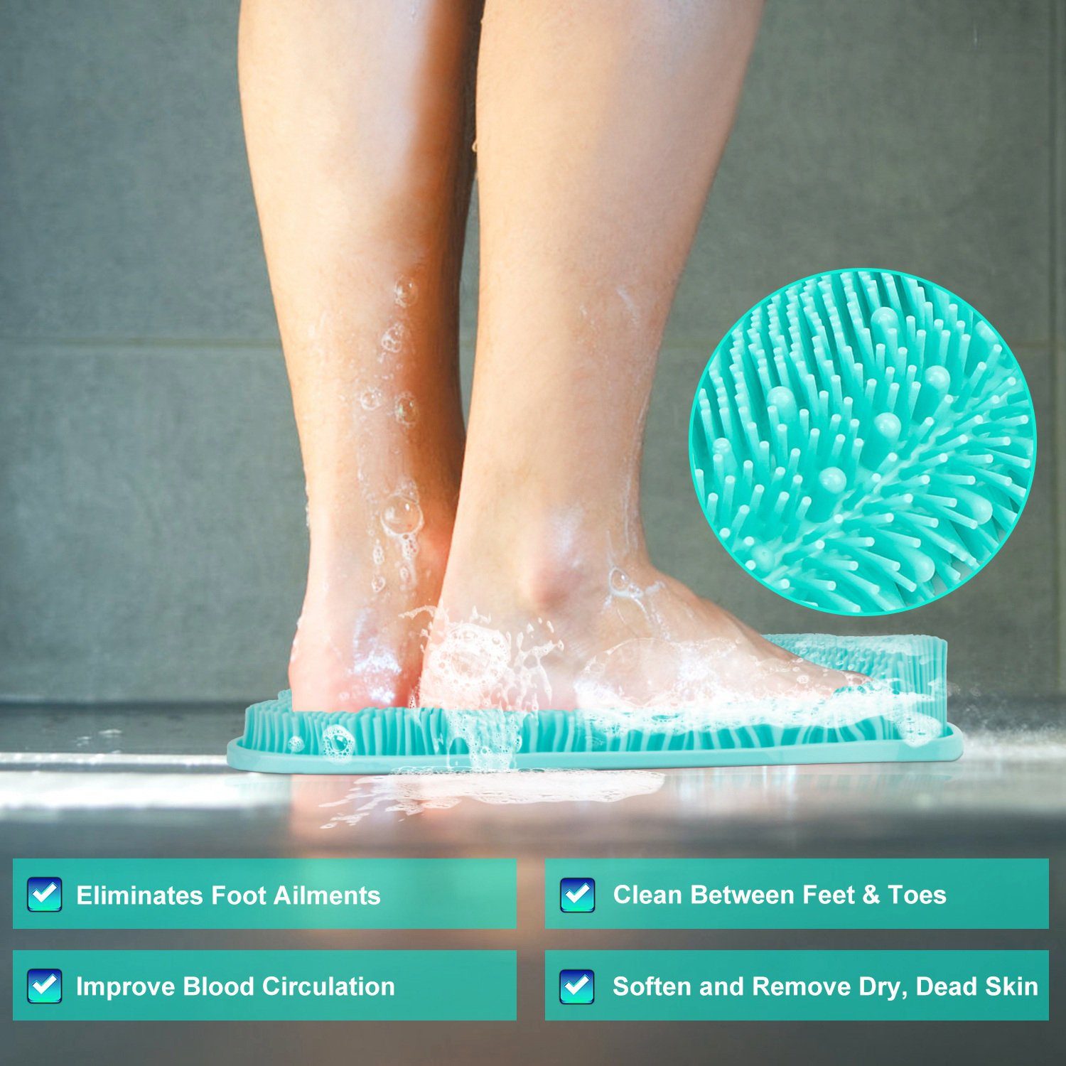 Shower Foot Scrubber Mat Bath refund_fee:1200