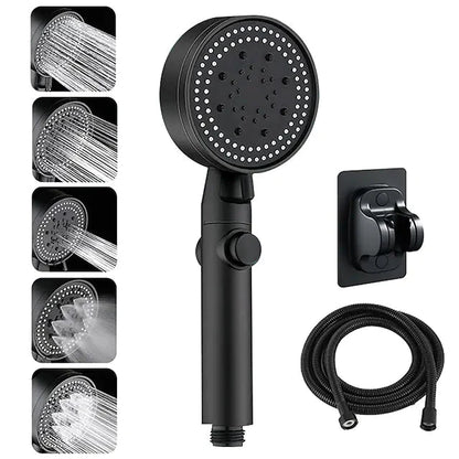 Shower Head Water Saving with 5 Adjustable Mode __stock:200 Bath refund_fee:1200