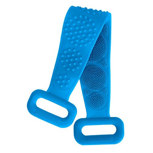 Silicone Back Scrubber Belt for Shower Exfoliating Foaming Body Blue __label1:BOGO FREE __stock:450 Bath Clearance refund_fee:800