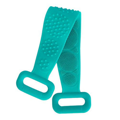 Silicone Back Scrubber Belt for Shower Exfoliating Foaming Body Green __label1:BOGO FREE __stock:450 Bath Clearance refund_fee:800