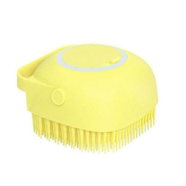 Silicone Bath Body Brush Yellow __stock:200 Bath refund_fee:800