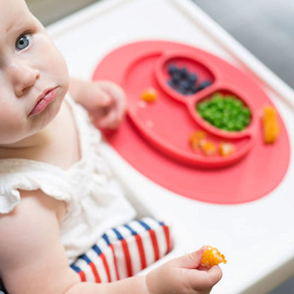 Silicone Feeding Placemat and 3-Section Plate Kitchen & Dining