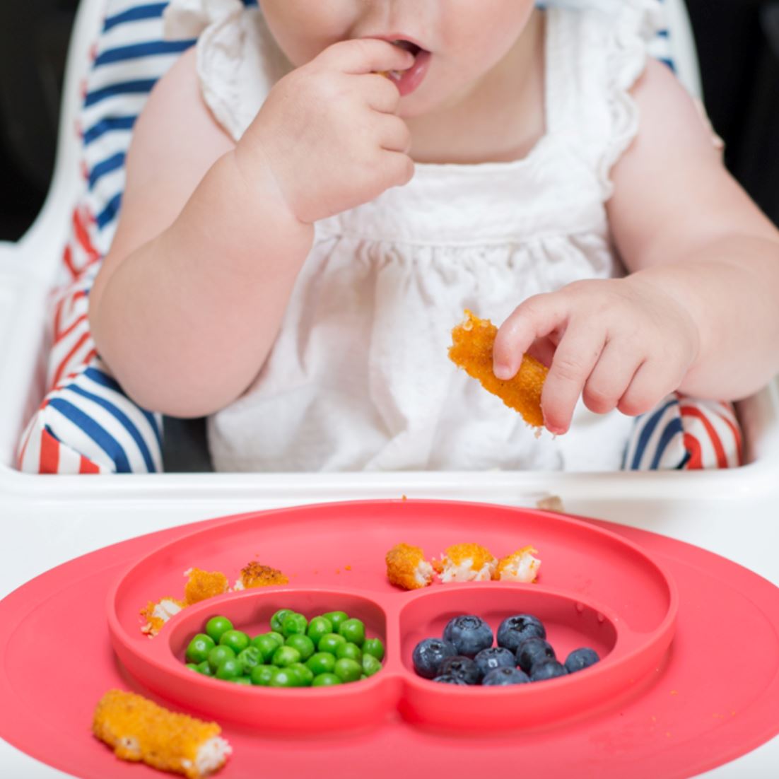 Silicone Feeding Placemat and 3-Section Plate Kitchen & Dining