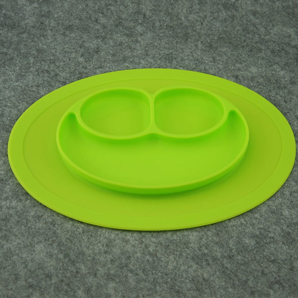 Silicone Feeding Placemat and 3-Section Plate Kitchen & Dining