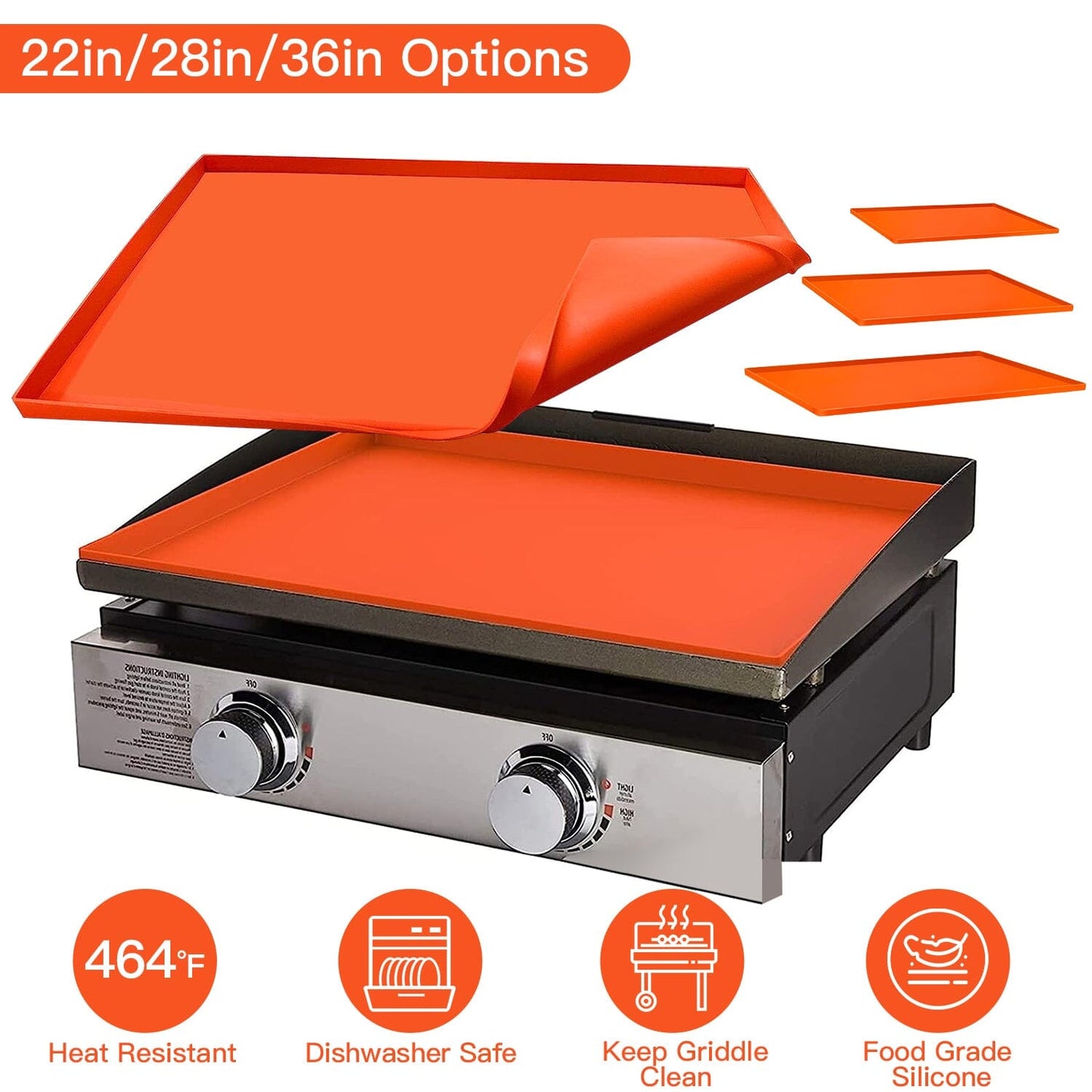 Silicone Griddle Mat Heavy Duty Food Grade Top Cover __stock:50 Kitchen & Dining refund_fee:1200