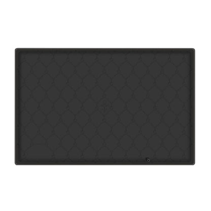 Silicone Under Sink Mat Liner with Drain Hole Black __stock:50 Kitchen & Dining refund_fee:1200