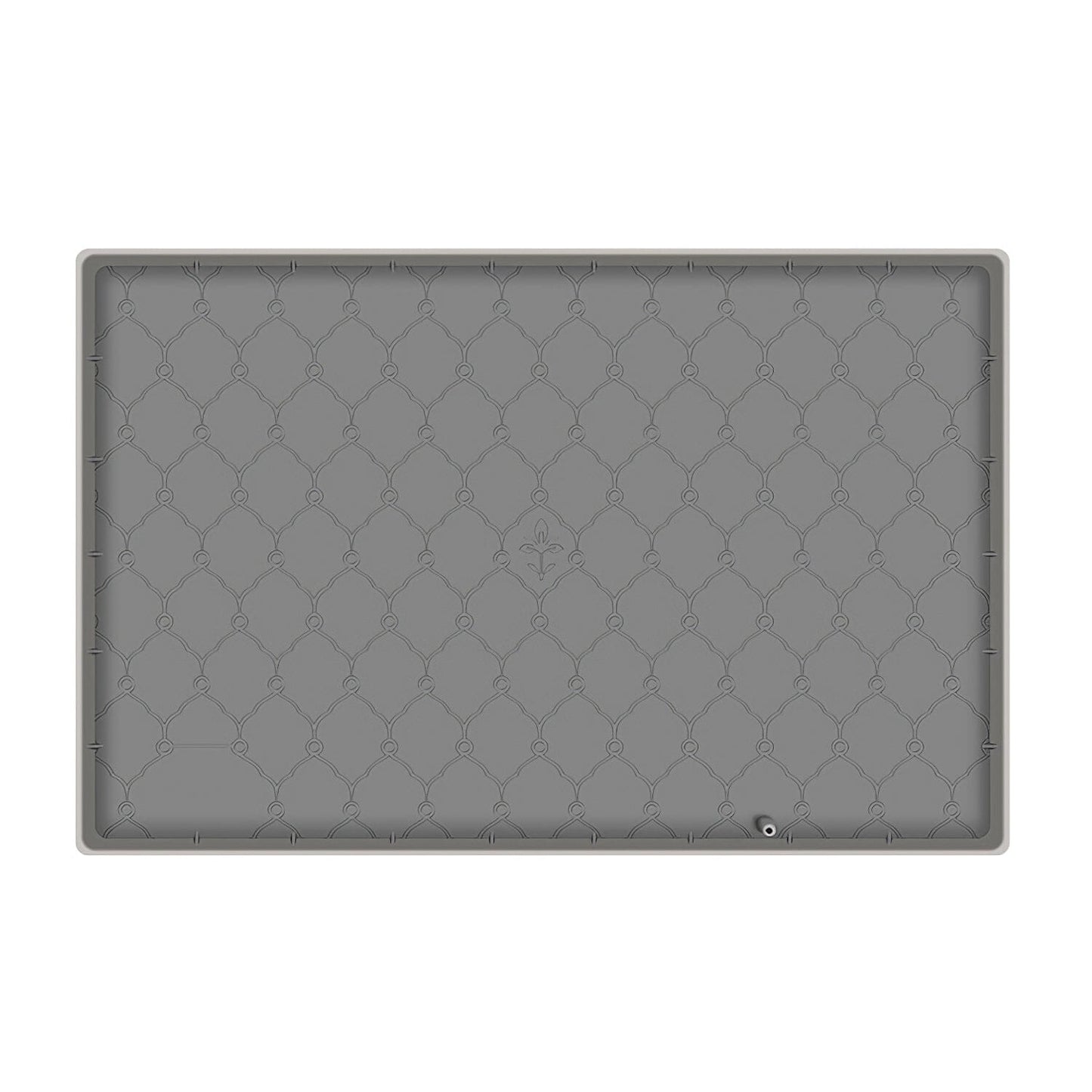 Silicone Under Sink Mat Liner with Drain Hole Gray __stock:50 Kitchen & Dining refund_fee:1200