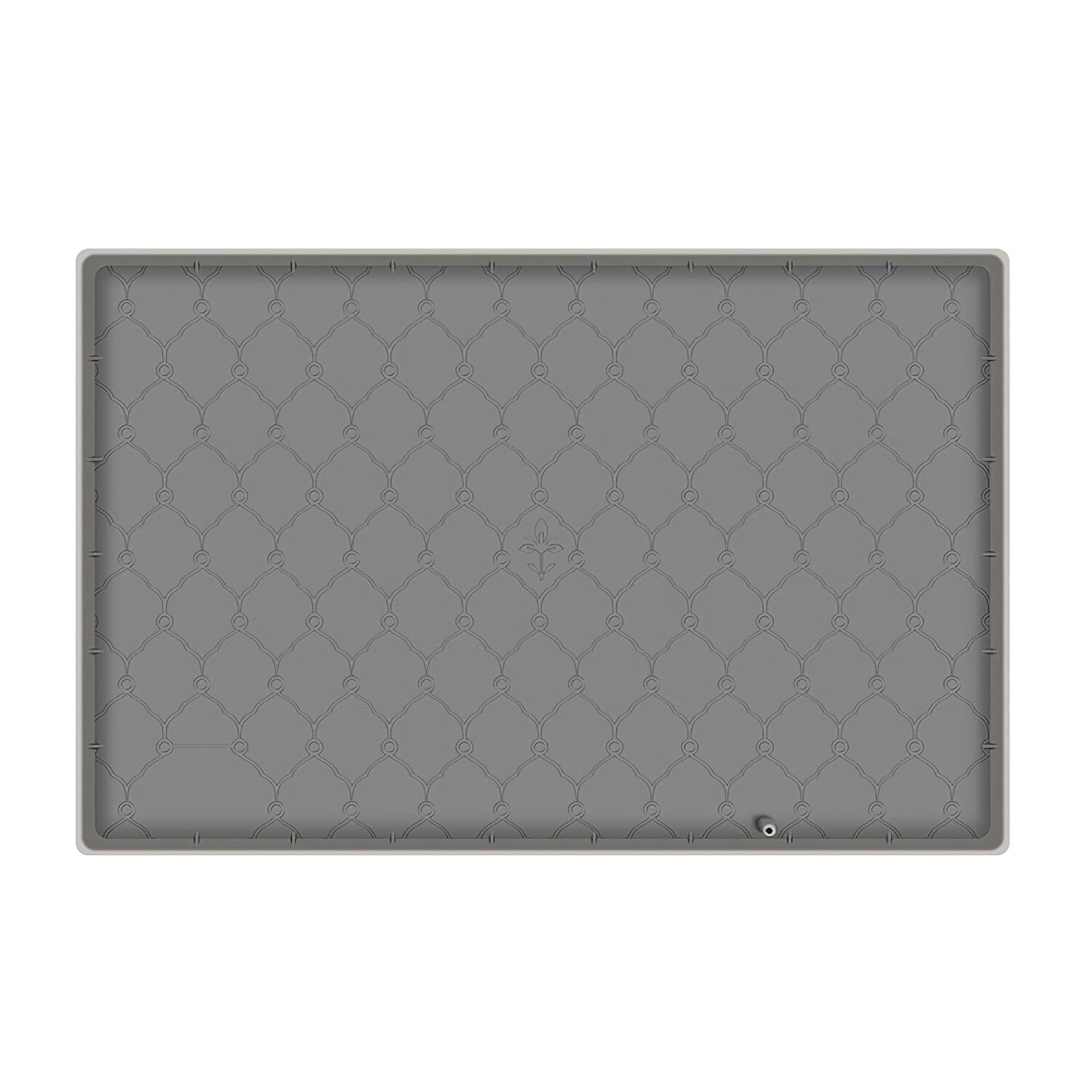 Silicone Under Sink Mat Liner with Drain Hole Gray __stock:50 Kitchen & Dining refund_fee:1200