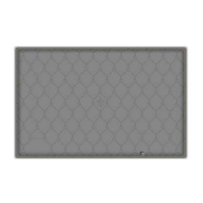 Silicone Under Sink Mat Liner with Drain Hole Gray __stock:50 Kitchen & Dining refund_fee:1200