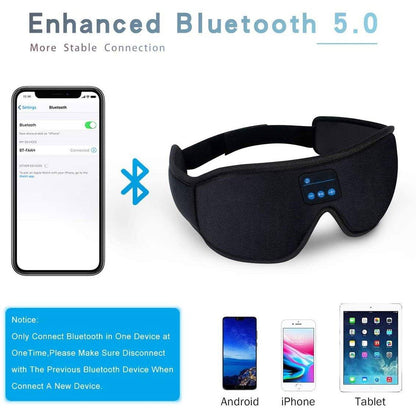 Sleep Headset Bluetooth 5.0 Wireless 3D Eye Mask __label2:BOGO 30% OFF Bedding refund_fee:800