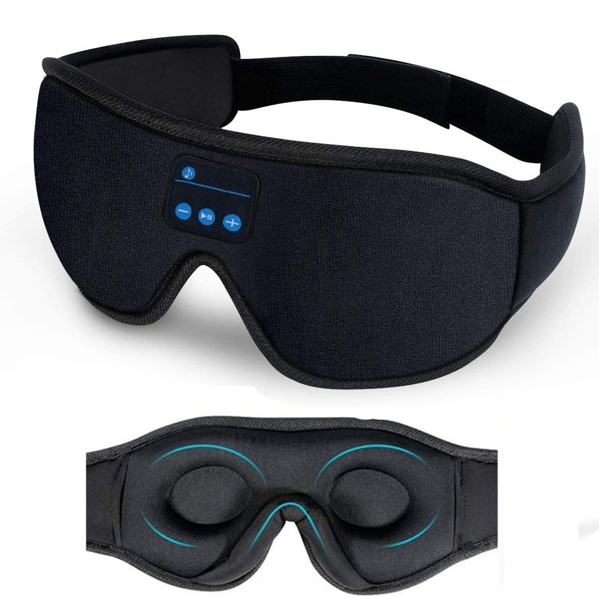 Sleep Headset Bluetooth 5.0 Wireless 3D Eye Mask __label2:BOGO 30% OFF Bedding refund_fee:800