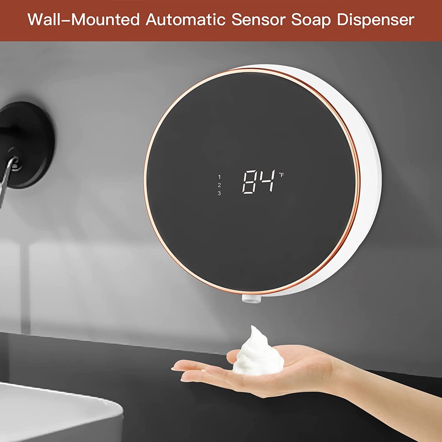 Smart Automatic Wall Mount Soap Dispenser Touchless __stock:200 Bath refund_fee:1200 Warranty