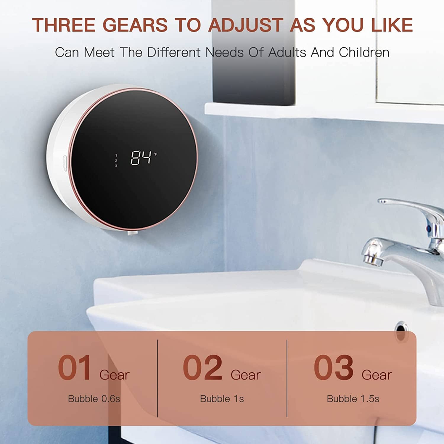 Smart Automatic Wall Mount Soap Dispenser Touchless __stock:200 Bath refund_fee:1200 Warranty