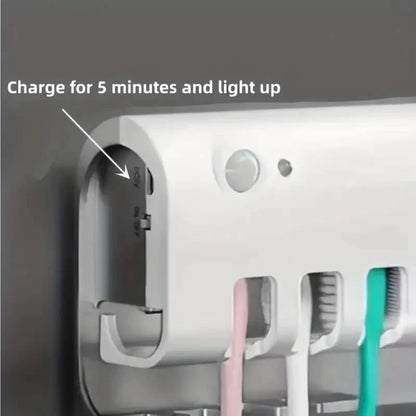 Smart Wall-Mounted Toothbrush UV Sterilizer __stock:200 Bath refund_fee:800 Warranty