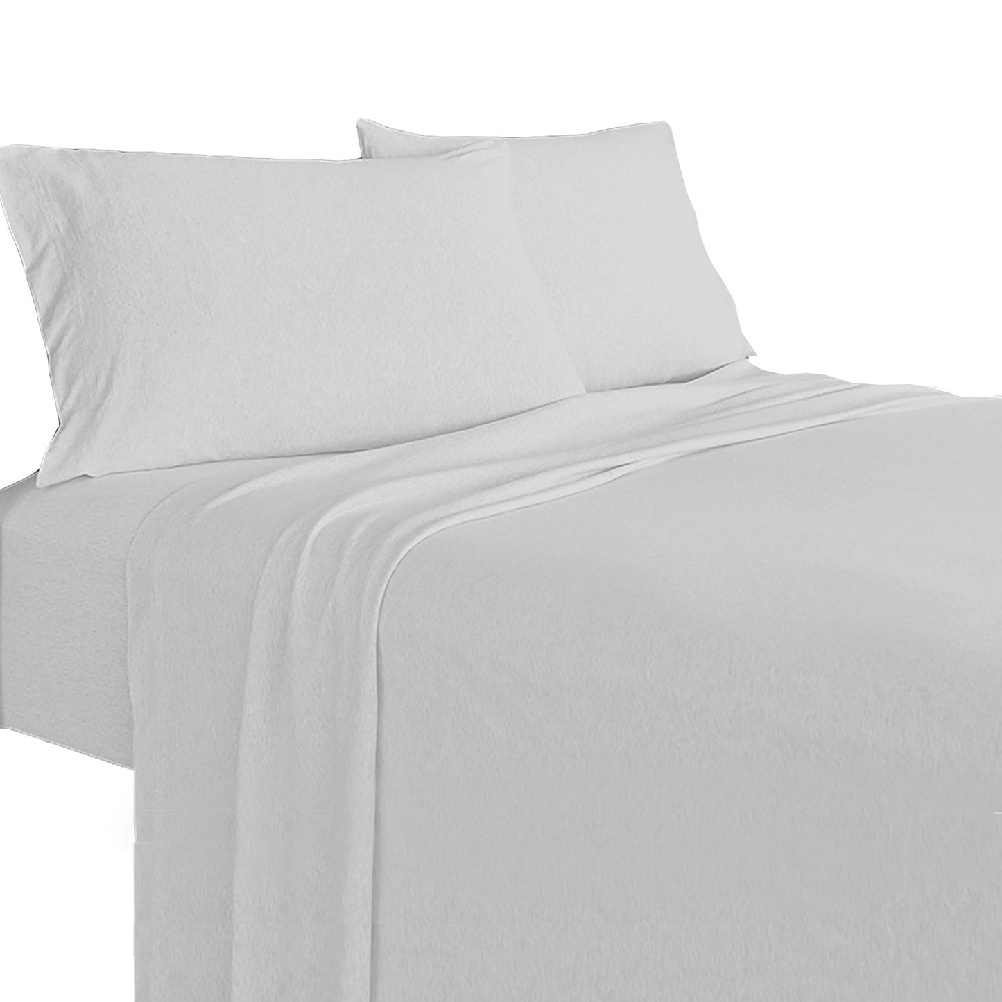 Soft Tees Luxury Cotton Modal Jersey Knit Sheet Set Silver __stock:50 Bedding refund_fee:1200