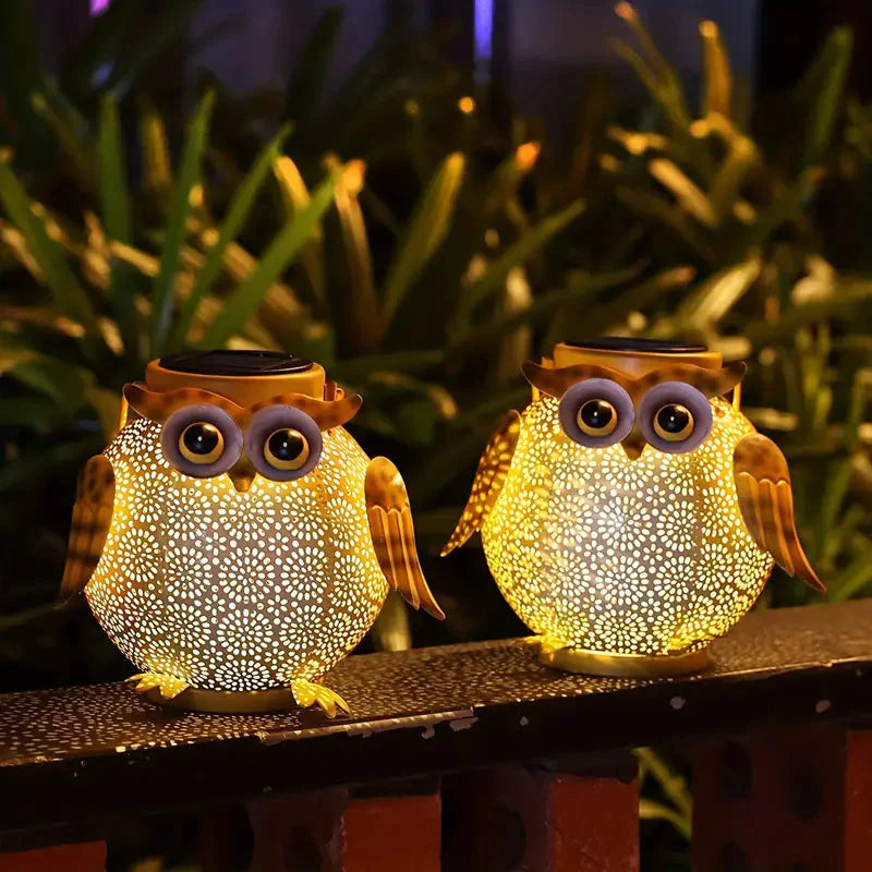 Solar Garden Hanging Light Owl Pattern __stock:200 Outdoor Lighting refund_fee:1200 Warranty